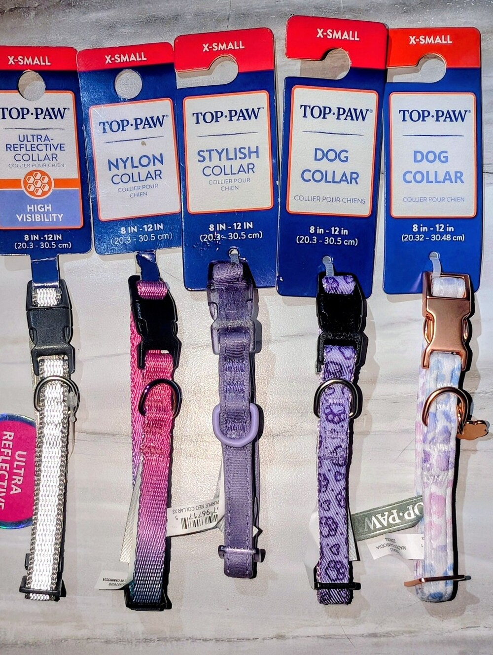 Dog Collars X Small 8-12in - Lot of 5